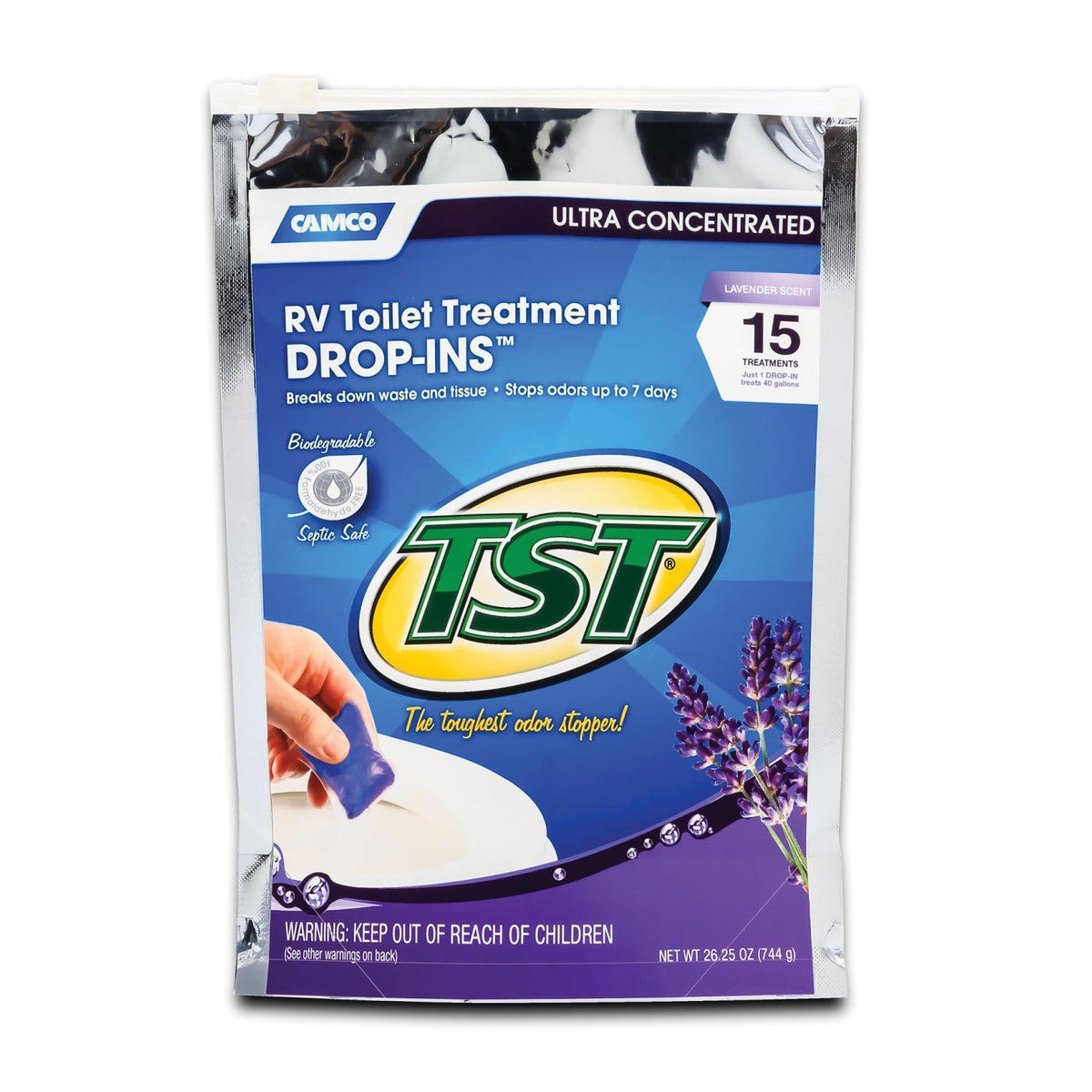 Camco Qualifies for Free Shipping Camco TST Lavender Holding Tank Treatment Drop-Ins 15-pk #41559