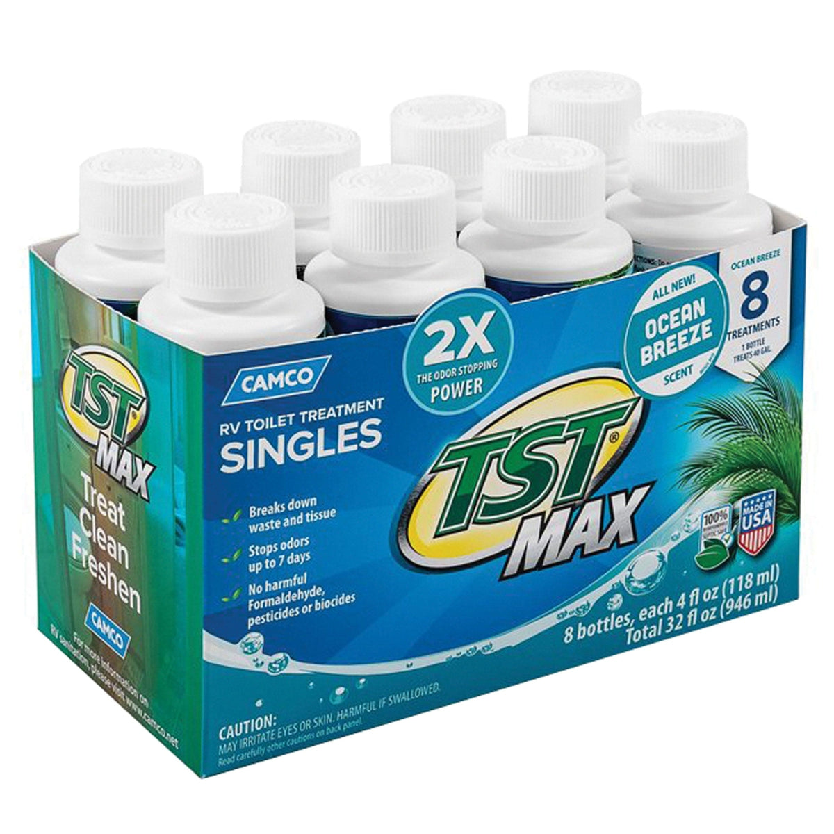 Camco Qualifies for Free Shipping Camco TST Max Singles Ocean Scent 8-pk 4 oz Bottles #41610