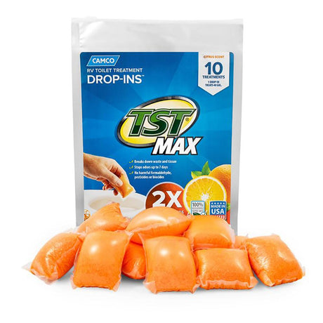 Camco Qualifies for Free Shipping Camco TST Orange Drop-Ins 10-pk #41178