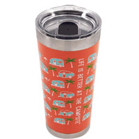 Camco Qualifies for Free Shipping Camco Tumbler Pink Palm Tree 20 oz #53322