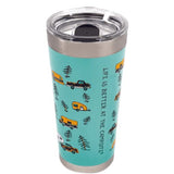Camco Qualifies for Free Shipping Camco Tumbler Teal/Trailer Sketch 20 oz #53320