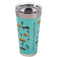 Camco Qualifies for Free Shipping Camco Tumbler Teal/Trailer Sketch 20 oz #53320