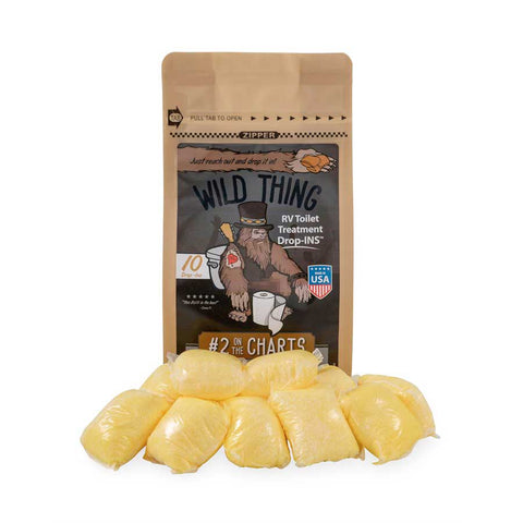 Camco Qualifies for Free Shipping Camco Wild Thing Toilet Treatment Drop-Ins #2 On The Charts 10-pk #41472