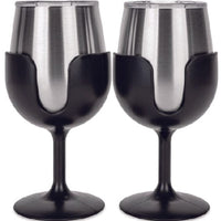 Camco Qualifies for Free Shipping Camco Wine Tumbler 2-pk 8oz. Black/Black #53485