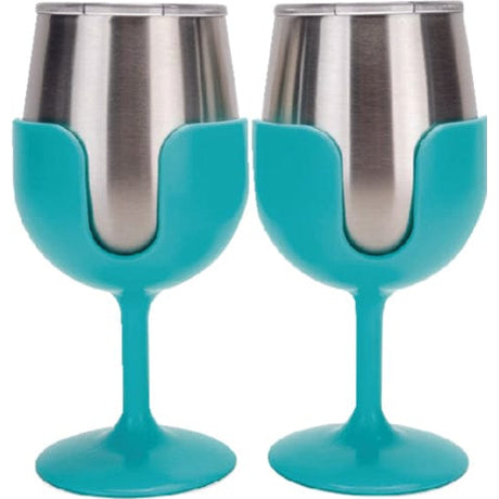 Camco Qualifies for Free Shipping Camco Wine Tumbler 2-pk 8oz. Blue/Blue #53484