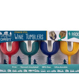 Camco Qualifies for Free Shipping Camco Wine Tumbler Multi-Color Set-4 #53465