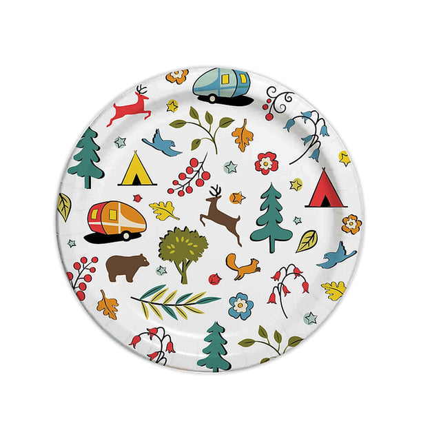 Camp Casual Qualifies for Free Shipping Camp Casual Into the Woods Eco-Friendly Paper Plates 10-1/16" 24-pk #CC-007W10
