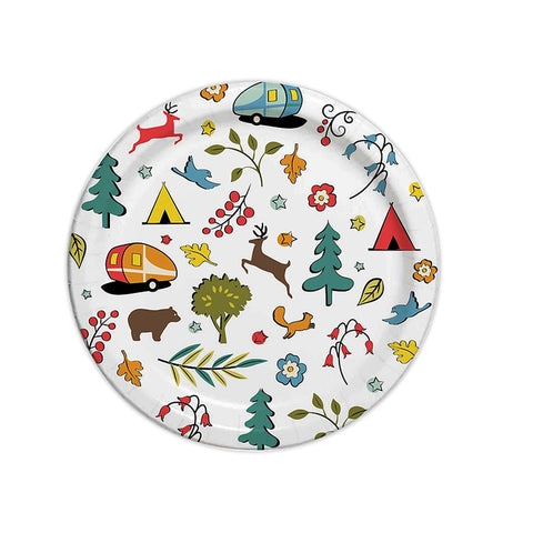 Camp Casual Qualifies for Free Shipping Camp Casual Into the Woods Eco-Friendly Paper Plates 10-1/16" 24-pk #CC-007W10