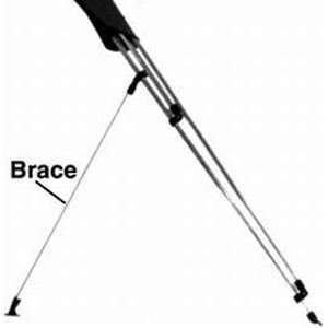 Carver Industries Qualifies for Free Shipping Carver Bimini Brace Kit 48" Round Pair #62010