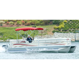 Carver Bimini Top & Boot Pontoon Light Cutout Jockey Red #510AL07