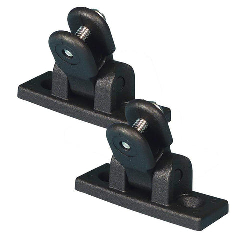 Carver Industries Qualifies for Free Shipping Carver Deck Hinge Black Nylon Pair #7782B