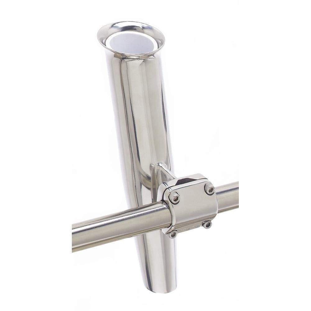 CE Smith Qualifies for Free Shipping CE Smith Mid-Mount 2-Way Clamp Rod Holder Silver #53610A