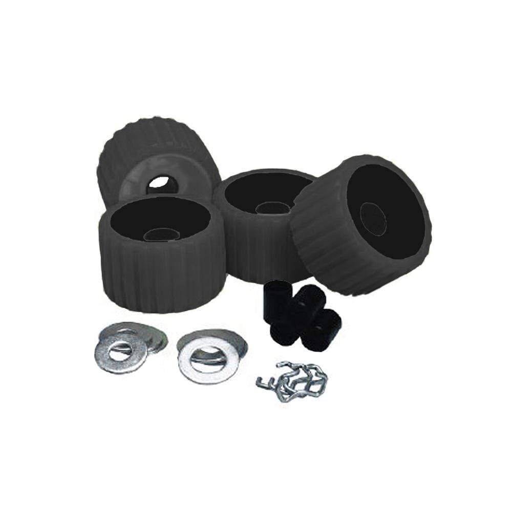 CE Smith Qualifies for Free Shipping CE Smith Ribbed Roller Replacement Kit 4 Pack Black #29210