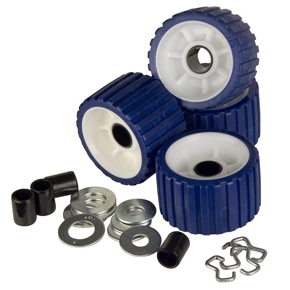 CE Smith Qualifies for Free Shipping CE Smith Ribbed Roller Replacement Kit 4-pk Blue #29320