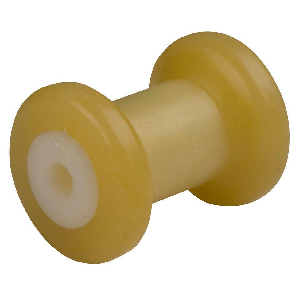 CE Smith Spool Roller 4" 1/2" ID Gold Taper with Bushing White #29710