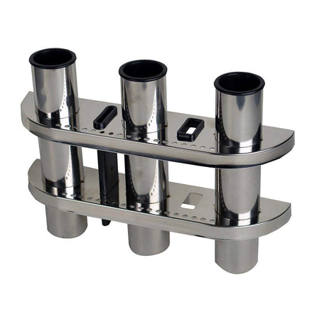 CE Smith Qualifies for Free Shipping CE Smith Triple Rod Holder 304 Stainless #53625A
