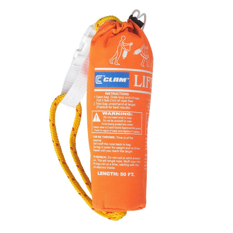 Clam Qualifies for Free Shipping Clam Emergency Throw Rope #9558