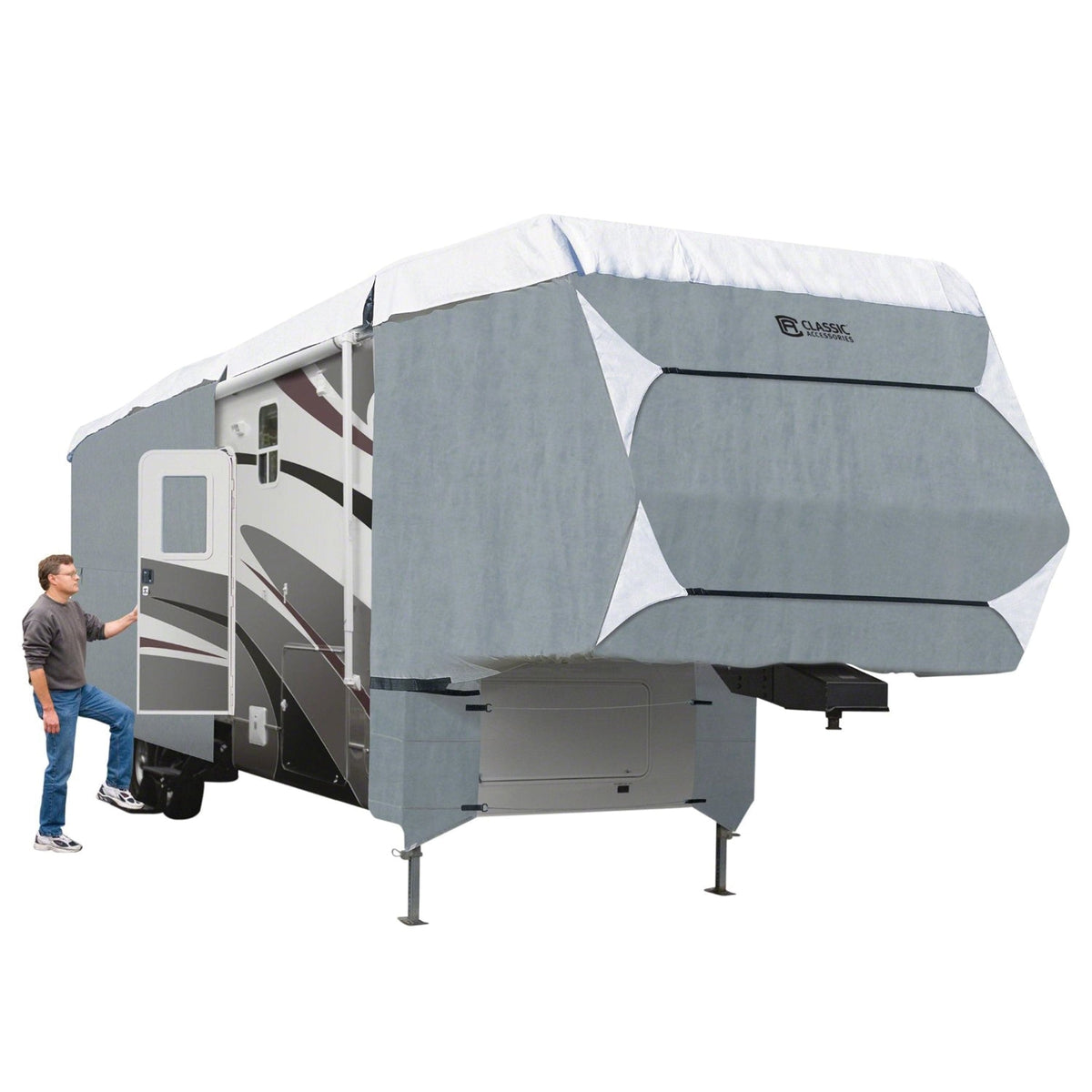 Classic Accessories Not Qualified for Free Shipping Classic Accessories Over Drive PolyPRO3 Deluxe Fifth Wheel Cover 23' to 26' #75363