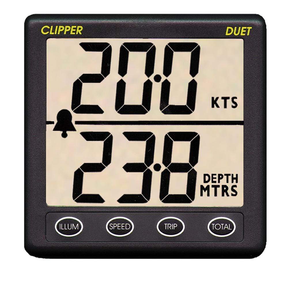 Clipper Qualifies for Free Shipping Clipper Duet Instrument Depth Speed Log with Transducer #CL-DS