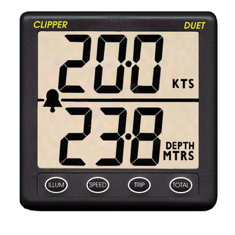 Clipper Qualifies for Free Shipping Clipper Duet Instrument Depth Speed Log with Transducer #CL-DS