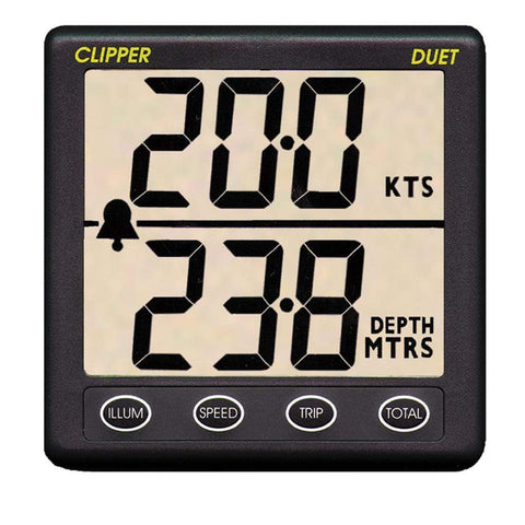 Clipper Qualifies for Free Shipping Clipper Duet Instrument Depth Speed Log with Transducer #CL-DS