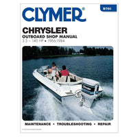 Clymer Chrysler Manual 3.5-140 HP Outboard 66-84 #B750
