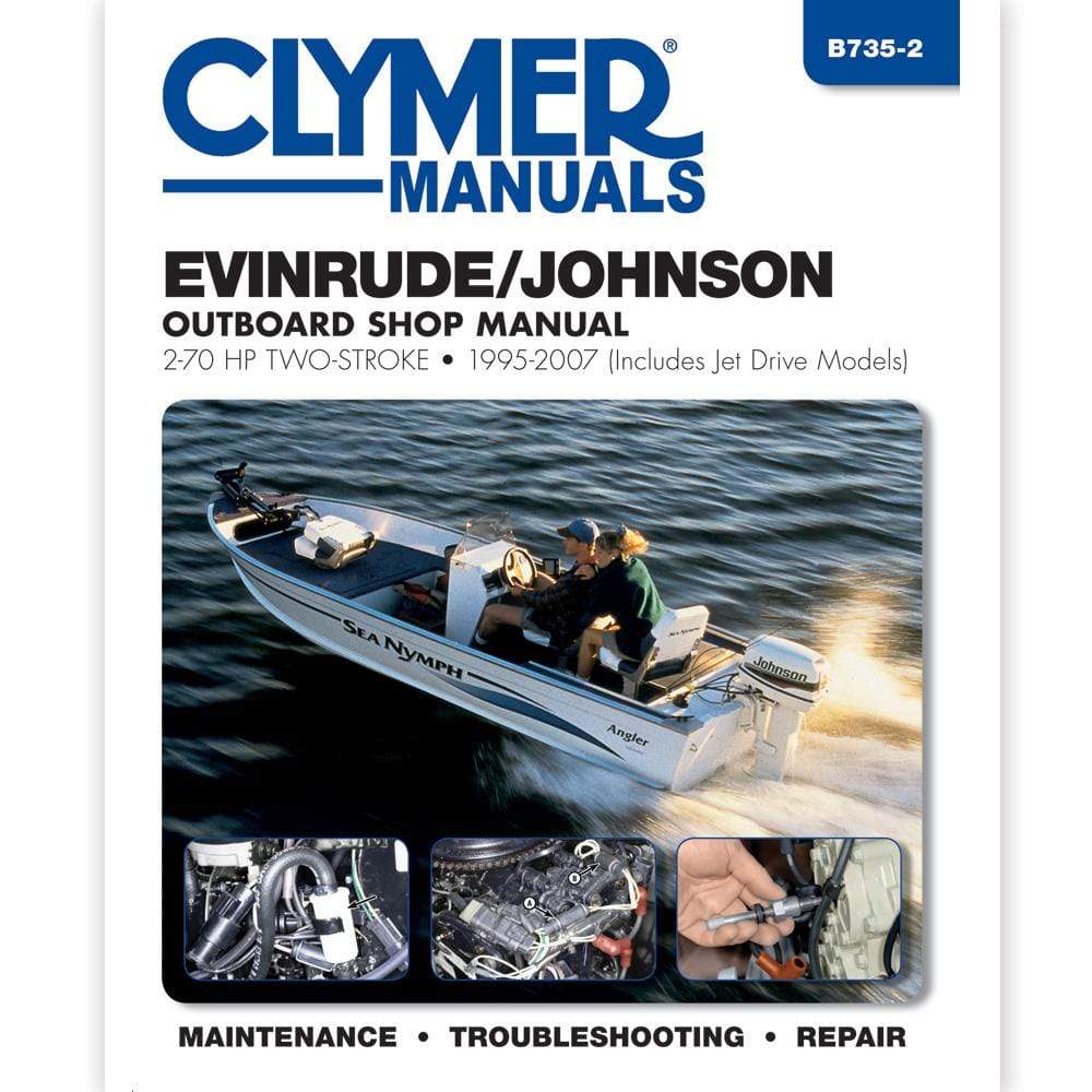 Clymer Evenruide Johnson Manual 2-70 HP 95-03 #B735-2