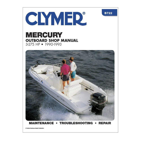 Clymer Mercury Manual 3-225 HP 90-93 #B722