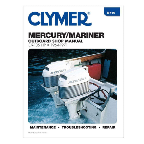 Clymer Mercury Manual 3.9-135 HP Outboard 64-71 #B719