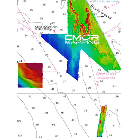 CMOR Mapping Qualifies for Free Shipping CMOR Mapping Middle Grounds for Raymarine #MDGR001R