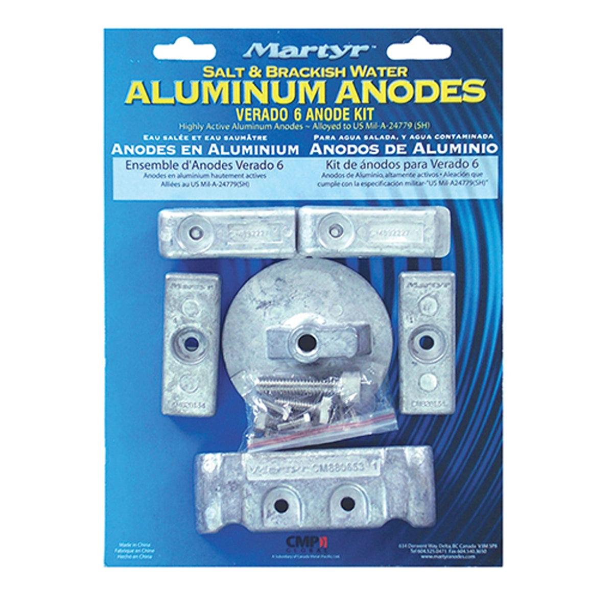 CMP Global Qualifies for Free Shipping CMP Global 6-Cylinder Anode Kit #CMVERADO6KITA