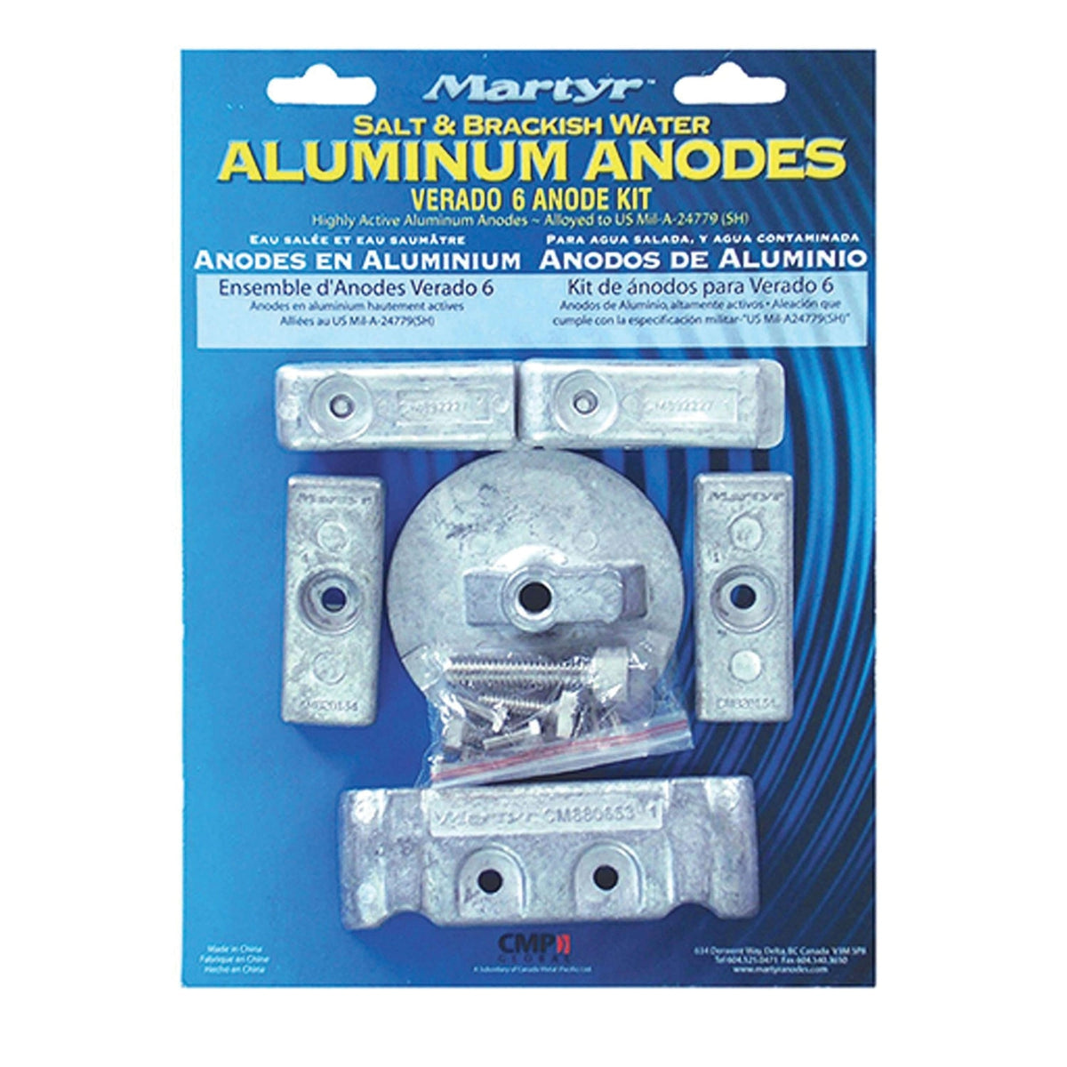 CMP Global Qualifies for Free Shipping CMP Global Aluminum Anode Kit Verado 4/Optimax Engine #CMVERADO4KIT