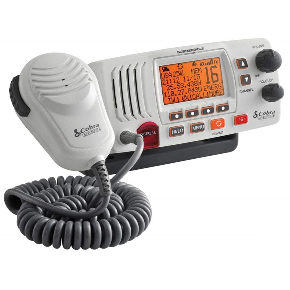 Cobra Electronics Qualifies for Free Shipping Cobra Electronics Fixed VHF Radio Rewind White #MR F57W