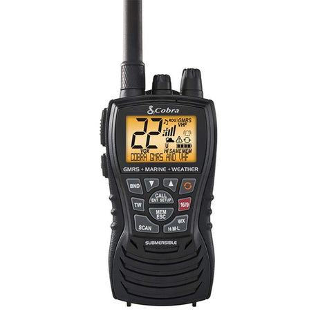 Cobra Electronics Qualifies for Free Shipping Cobra MR HH450 Dual VHF/GMRS Floating Handheld Radio #MR HH450 DUAL