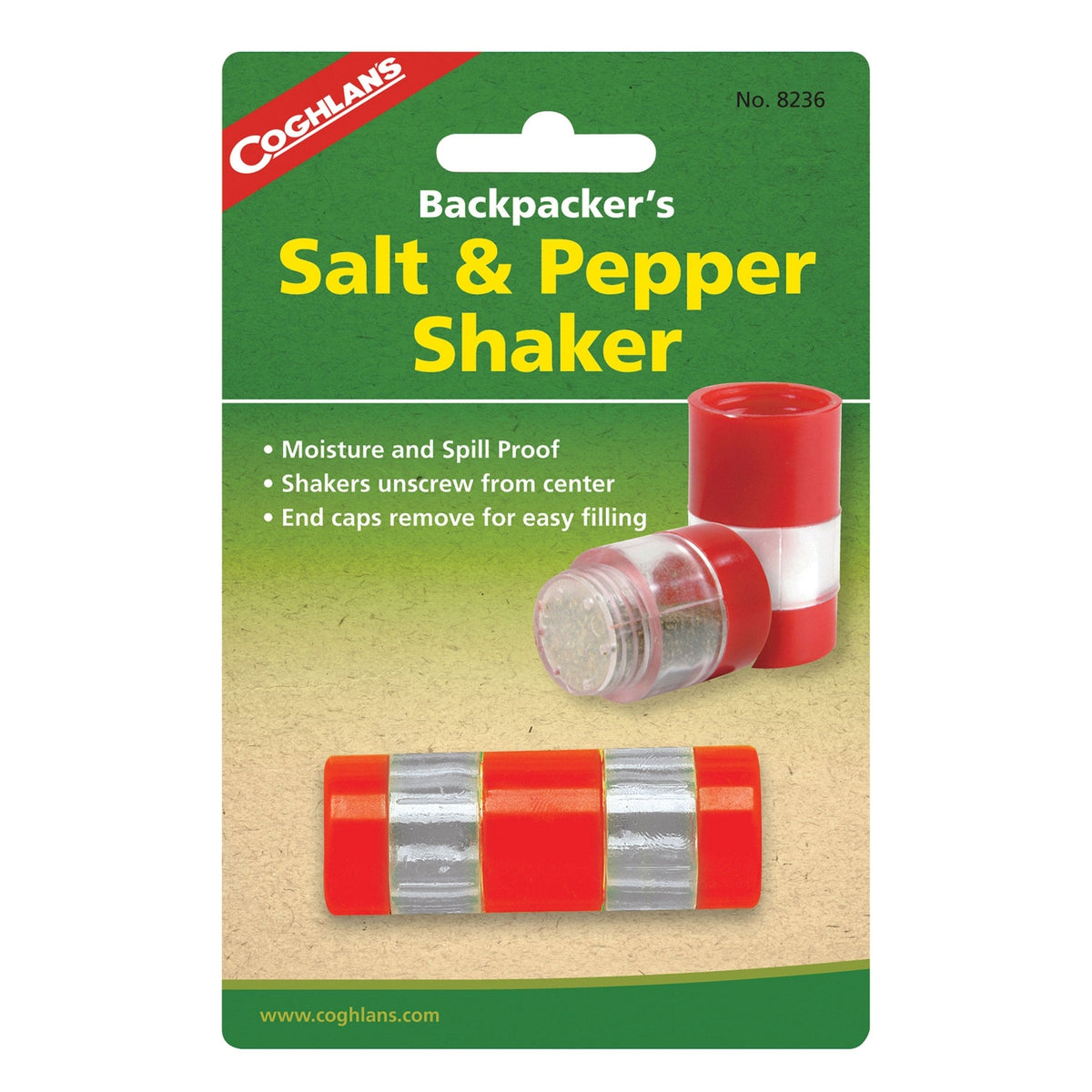 Coghlans Qualifies for Free Shipping Coghlans Backpacker's Salt & Pepper Shaker #8236