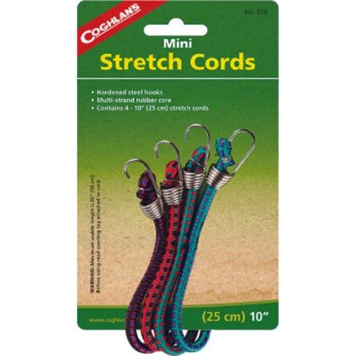 Coghlans Qualifies for Free Shipping Coghlans Mini Stretch Cords 10" 4-pk #516