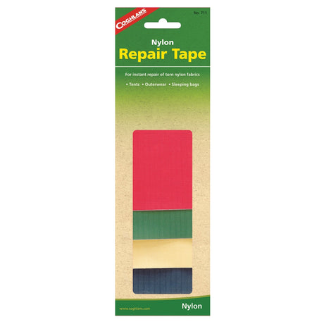 Coghlans Qualifies for Free Shipping Coghlans Nylon Repair Tape 4 Assorted Colors per Kit #711