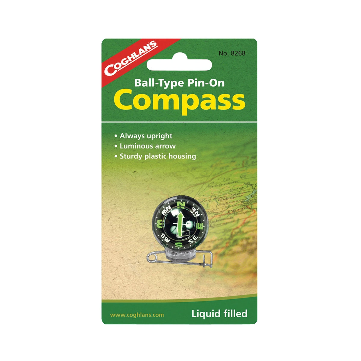 Coghlans Qualifies for Free Shipping Coghlans Pin-On Compass #8268