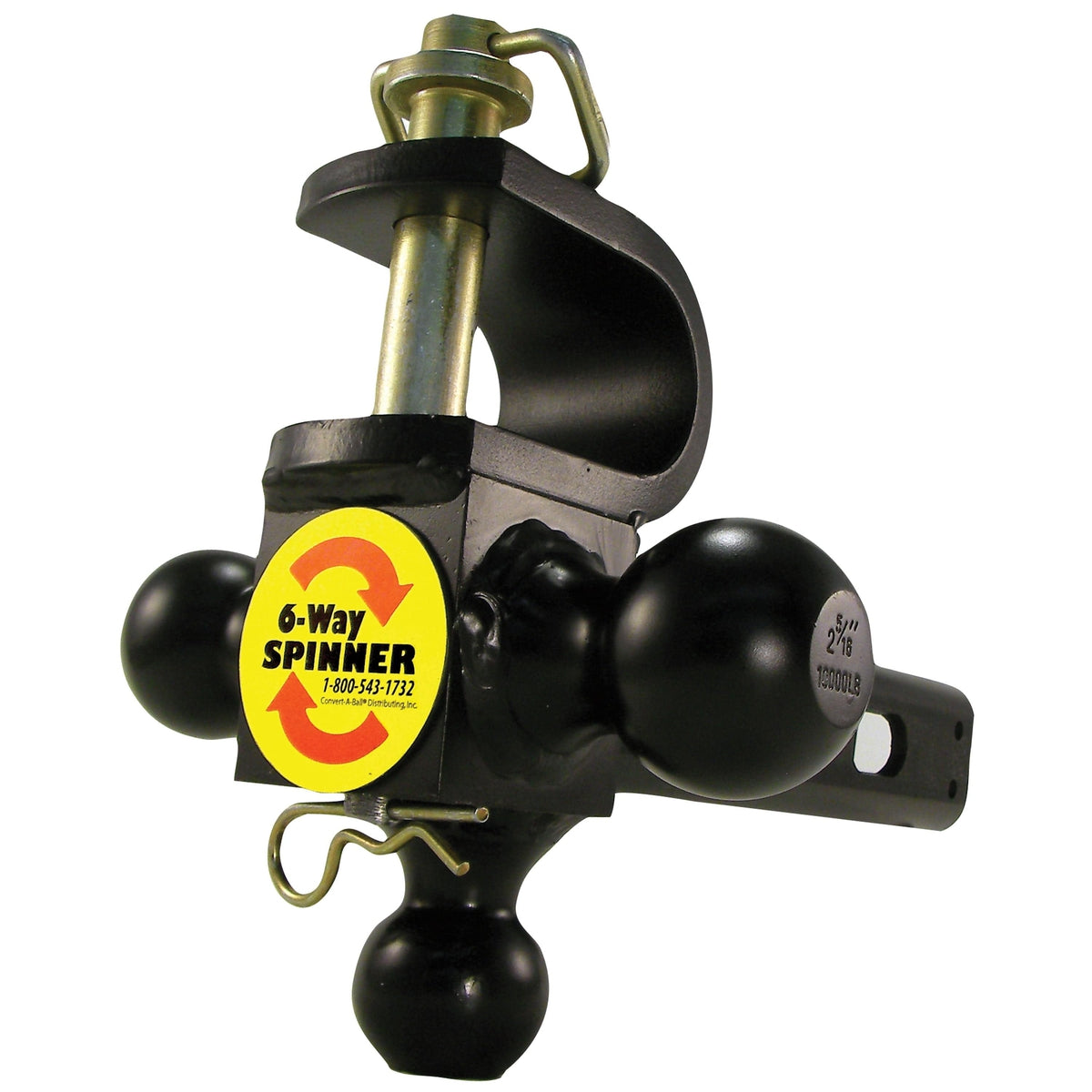Convert-A-Ball Qualifies for Free Shipping Convert-A-Ball Cushioned 6-Way Multi-Hitch #6W