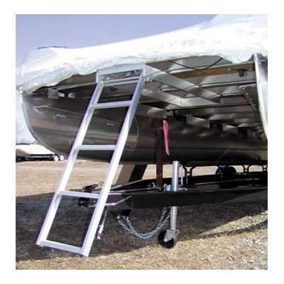Crone Marine Supply Oversized - Not Qualified for Free Shipping Crone Ladders Flat Front Underdeck Platform Pontoon Ladder #CR-1