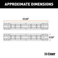 CURT Oversized - Not Qualified for Free Shipping CURT 5th Wheel Hitch Rails & Brackets 25K Carbide Black #16200