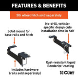 CURT Not Qualified for Free Shipping CURT 5th Wheel Install Brackets fits Silverado/Sierra 2500 3500 HD #16429