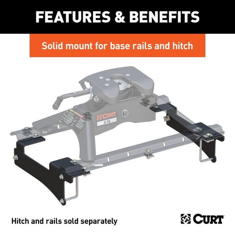 CURT Not Qualified for Free Shipping CURT 5th Wheel Install Brackets fits Silverado/Sierra 2500 3500 HD #16429
