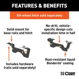 CURT Qualifies for Free Shipping CURT 5th Wheel Install Brackets Select F-250 F-350 F-450 SD #16428