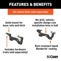 CURT Qualifies for Free Shipping CURT 5th Wheel Install Brackets Select F-250 F-350 F-450 SD #16428