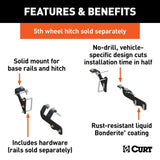 CURT Not Qualified for Free Shipping CURT 5th Wheel Install Brackets Select RAM 1500 #16307