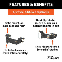 CURT Oversized - Not Qualified for Free Shipping CURT 5th Wheel Install Brackets Silverado/Sierra 1500 #16400