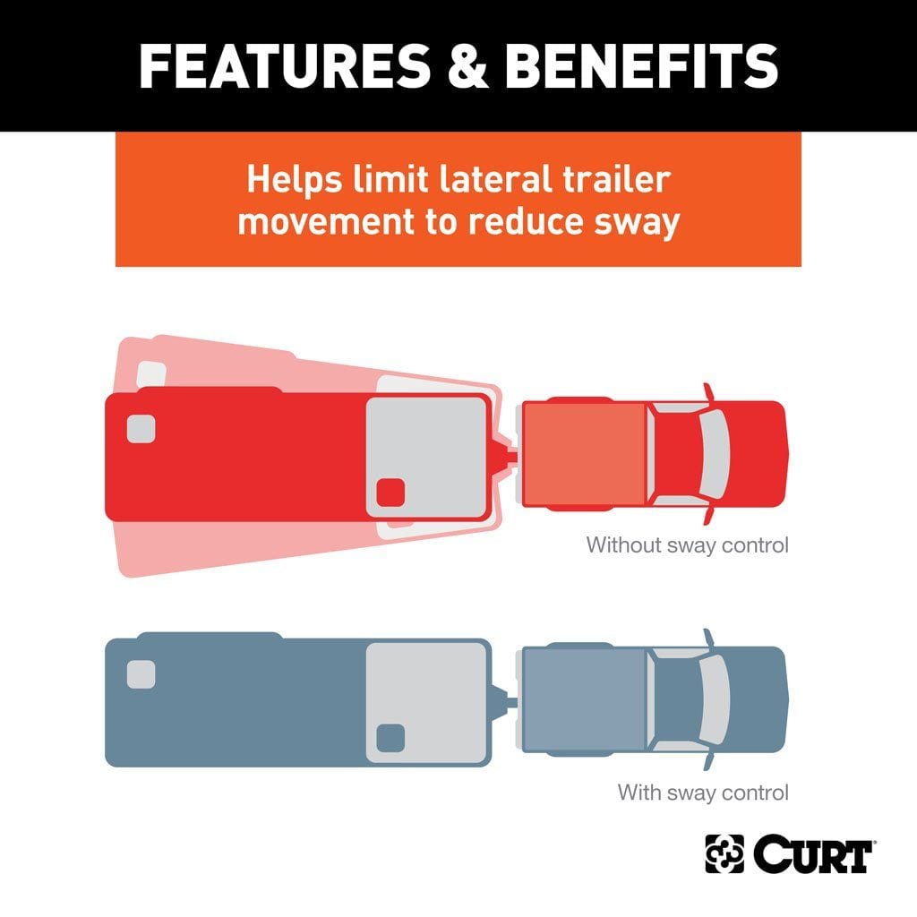 CURT Truck Freight - Not Qualified for Free Shipping CURT MV Round Bar Weight Distribution Hitch & Sway Control 14K #17063