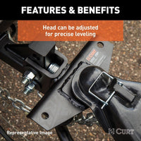 CURT Truck Freight - Not Qualified for Free Shipping CURT MV Round Bar Weight Distribution Hitch & Sway Control 14K #17063