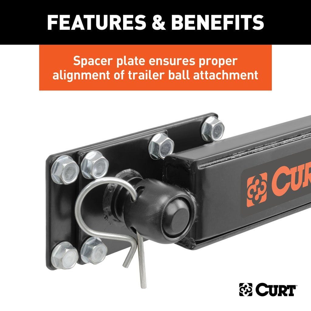 CURT Truck Freight - Not Qualified for Free Shipping CURT MV Round Bar Weight Distribution Hitch & Sway Control 14K #17063